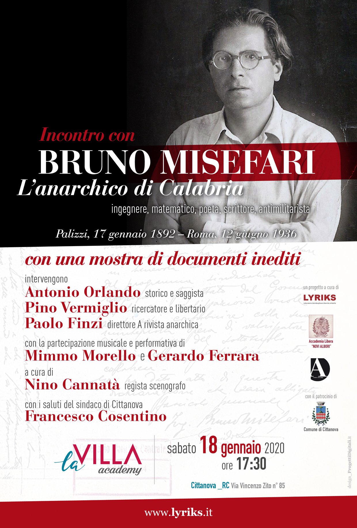 Incontro con Bruno Misefari, L’anarchico di Calabria