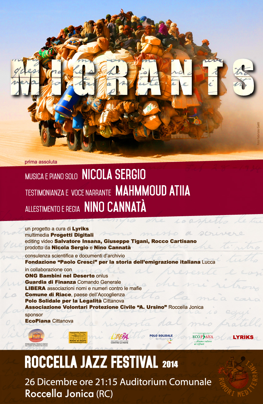 Migrants, prima assoluta al Roccella Jazz Festival 2014