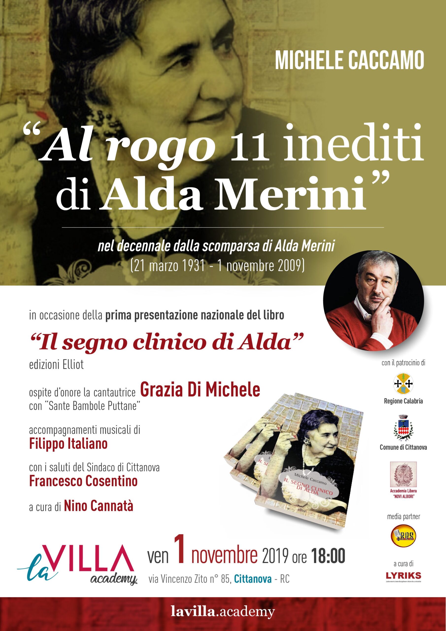 Michele Caccamo, Al rogo 11 inediti di Alda Merini